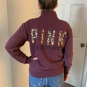 Pink Victoria’s Secret jacket Xs cheetah